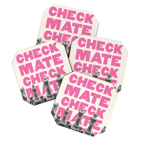 April Lane Art Checkmate I Coaster Set
