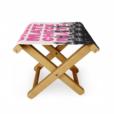 April Lane Art Checkmate I Folding Stool