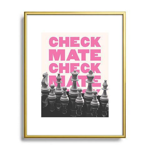April Lane Art Checkmate I Metal Framed Art Print