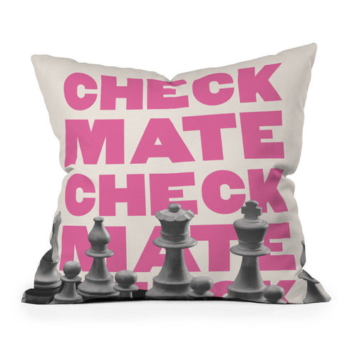 April Lane Art Checkmate I Outdoor Throw Pillow