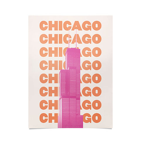 April Lane Art Chicago Willis Tower Poster