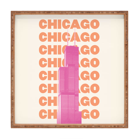 April Lane Art Chicago Willis Tower Square Tray