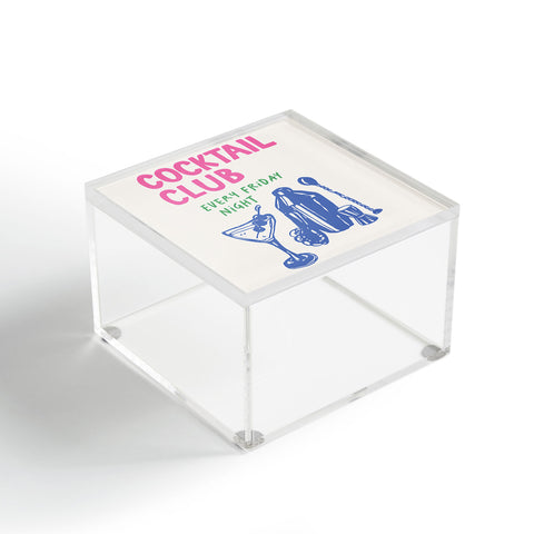 April Lane Art Cocktail Club Acrylic Box