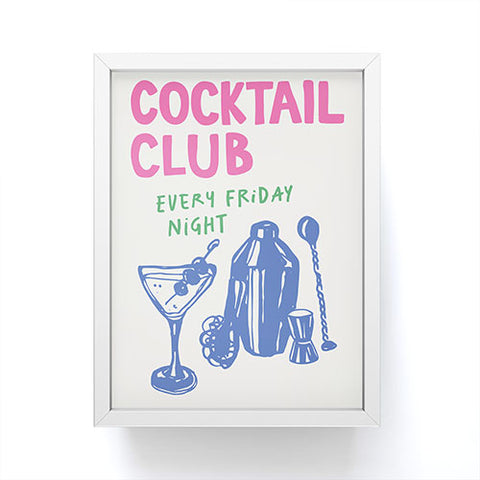 April Lane Art Cocktail Club Framed Mini Art Print
