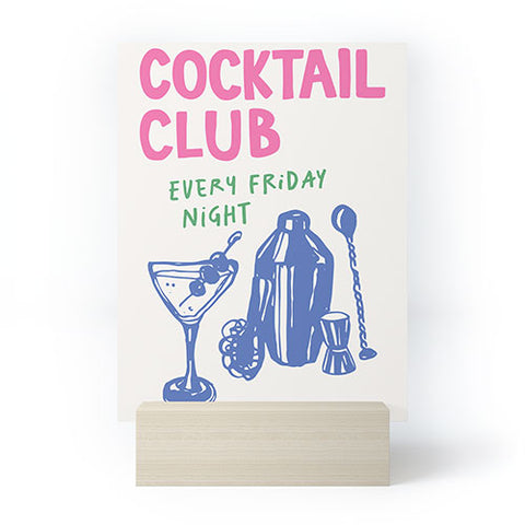 April Lane Art Cocktail Club Mini Art Print