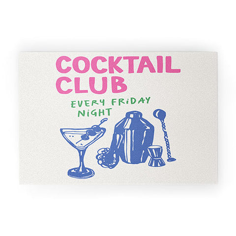 April Lane Art Cocktail Club Welcome Mat