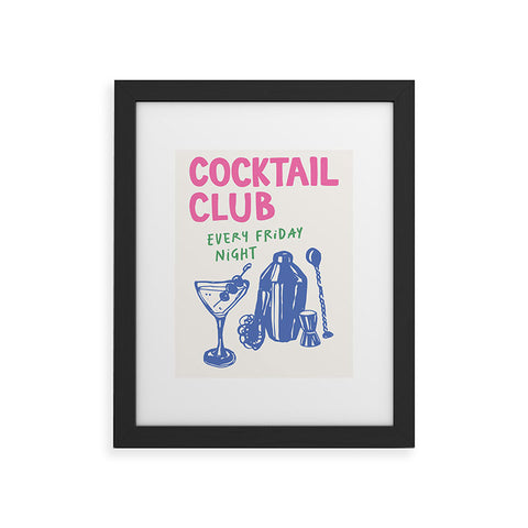 April Lane Art Cocktail Club Framed Art Print