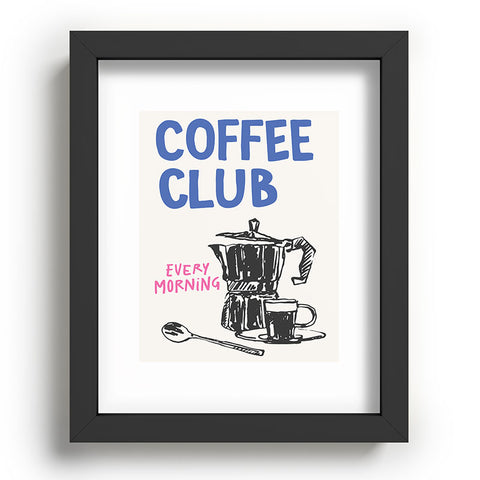 April Lane Art Coffee Club Recessed Framing Rectangle