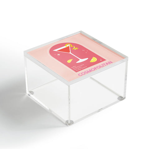 April Lane Art Cosmopolitan Cocktail I Acrylic Box