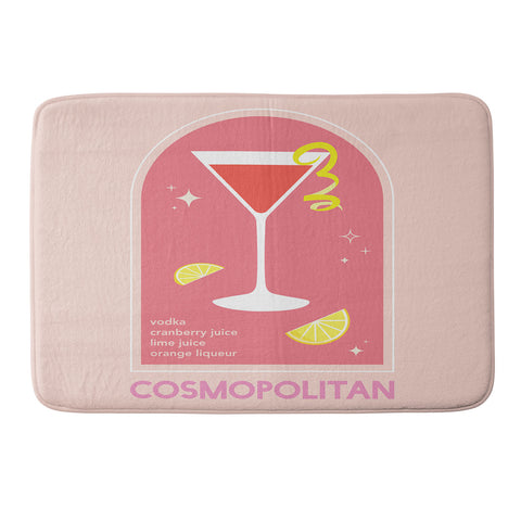 April Lane Art Cosmopolitan Cocktail I Memory Foam Bath Mat