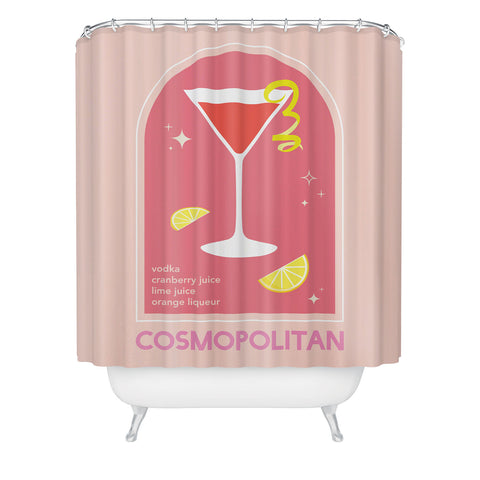 April Lane Art Cosmopolitan Cocktail I Shower Curtain