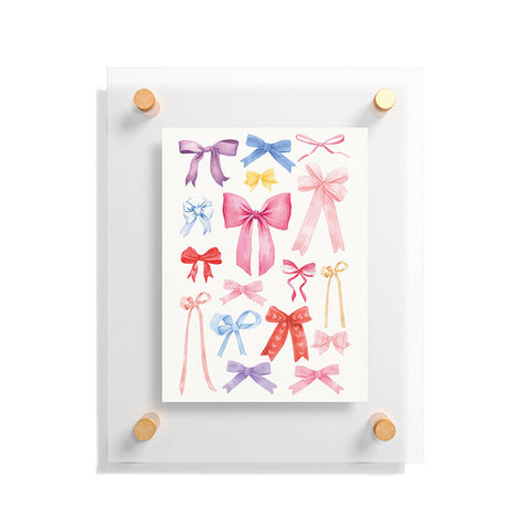 April Lane Art Cute Bows Ribbons Floating Acrylic Print