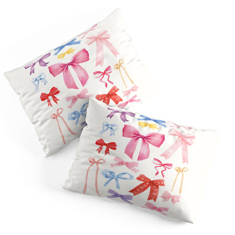 April Lane Art Cute Bows Ribbons Pillow Shams