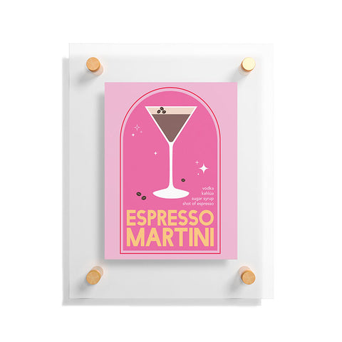 April Lane Art Espresso Martini Cocktail I Floating Acrylic Print