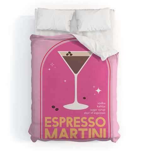 April Lane Art Espresso Martini Cocktail I Duvet Cover