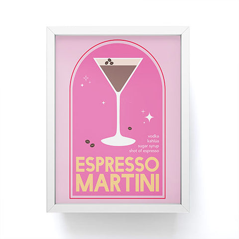 April Lane Art Espresso Martini Cocktail I Framed Mini Art Print