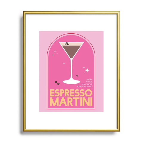 April Lane Art Espresso Martini Cocktail I Metal Framed Art Print