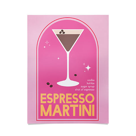 April Lane Art Espresso Martini Cocktail I Poster