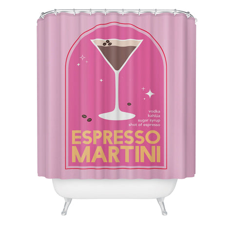 April Lane Art Espresso Martini Cocktail I Shower Curtain