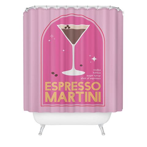 April Lane Art Espresso Martini Cocktail I Shower Curtain