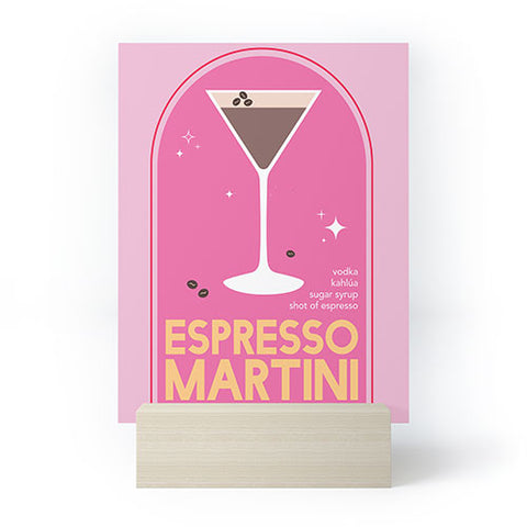 April Lane Art Espresso Martini Cocktail I Mini Art Print