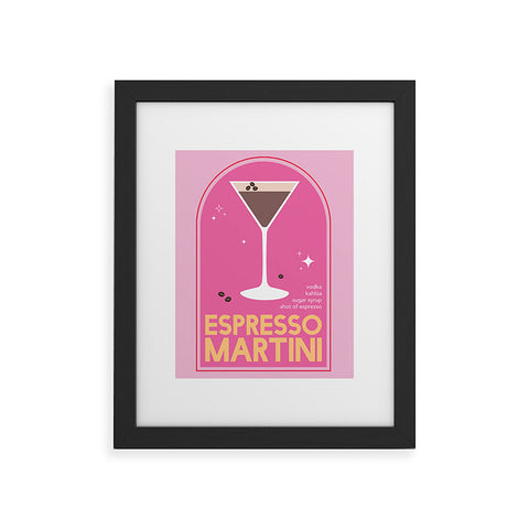 April Lane Art Espresso Martini Cocktail I Framed Art Print