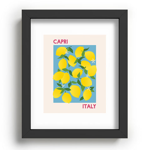 April Lane Art Fruit Market Capri Italy Lemon Recessed Framing Rectangle