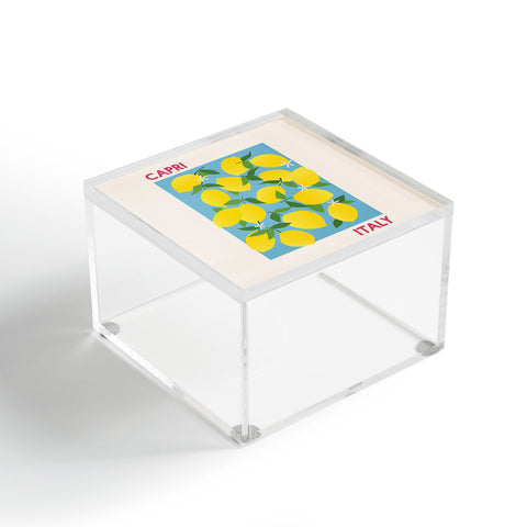 April Lane Art Fruit Market Capri Italy Lemon Acrylic Box