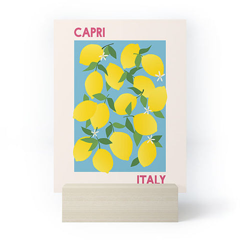 April Lane Art Fruit Market Capri Italy Lemon Mini Art Print