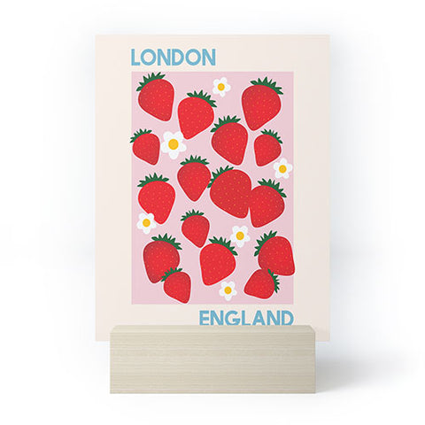 April Lane Art Fruit Market London England Strawberries Mini Art Print