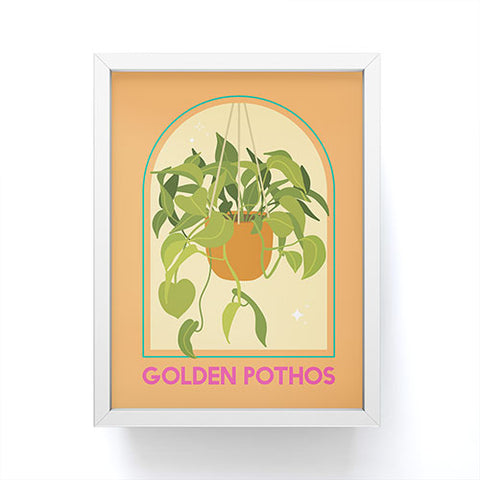 April Lane Art Golden Pothos Houseplant Framed Mini Art Print
