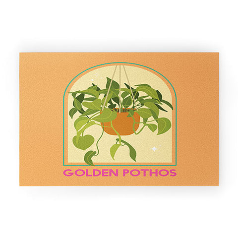 April Lane Art Golden Pothos Houseplant Welcome Mat