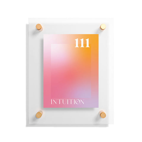 April Lane Art Gradient Angel Number 111 Floating Acrylic Print