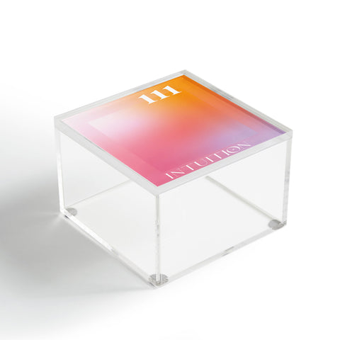 April Lane Art Gradient Angel Number 111 Acrylic Box