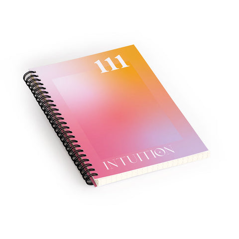 April Lane Art Gradient Angel Number 111 Spiral Notebook