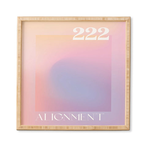 April Lane Art Gradient Angel Number 222 Framed Wall Art