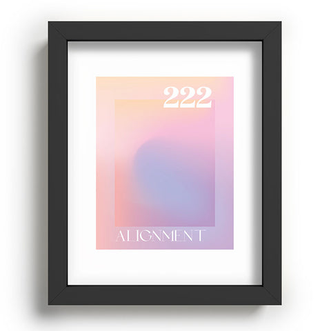 April Lane Art Gradient Angel Number 222 Recessed Framing Rectangle