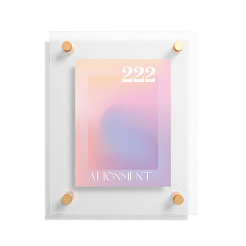 April Lane Art Gradient Angel Number 222 Floating Acrylic Print