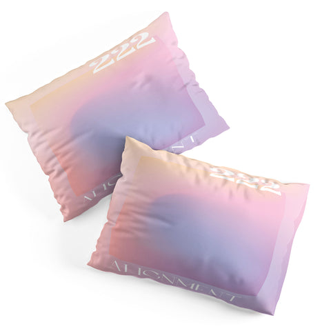 April Lane Art Gradient Angel Number 222 Pillow Shams