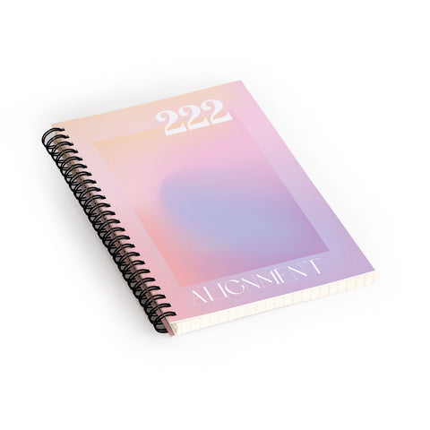 April Lane Art Gradient Angel Number 222 Spiral Notebook