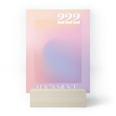 April Lane Art Gradient Angel Number 222 Mini Art Print