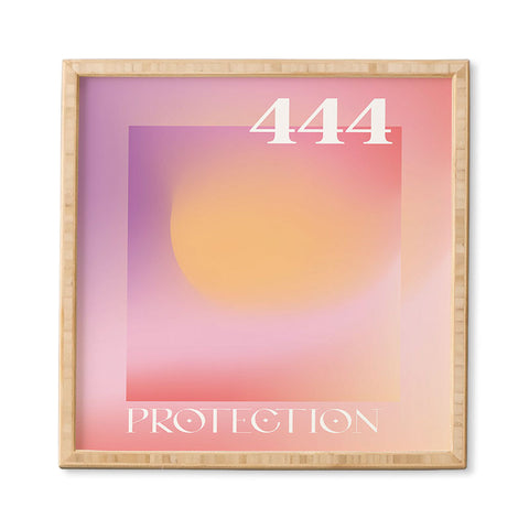 April Lane Art Gradient Angel Number 444 Framed Wall Art