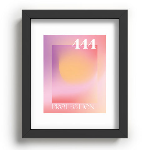 April Lane Art Gradient Angel Number 444 Recessed Framing Rectangle