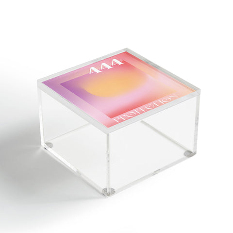 April Lane Art Gradient Angel Number 444 Acrylic Box