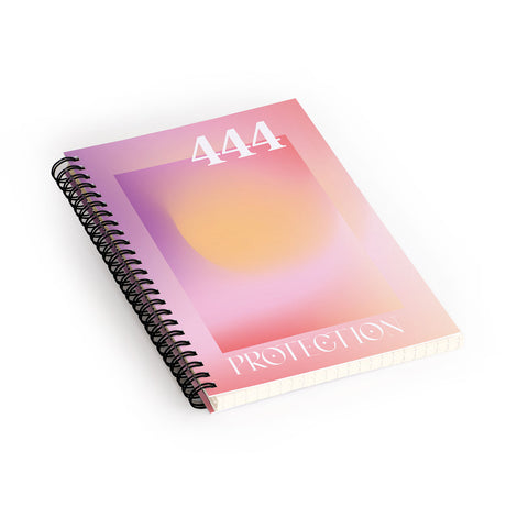 April Lane Art Gradient Angel Number 444 Spiral Notebook
