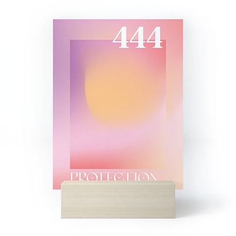 April Lane Art Gradient Angel Number 444 Mini Art Print