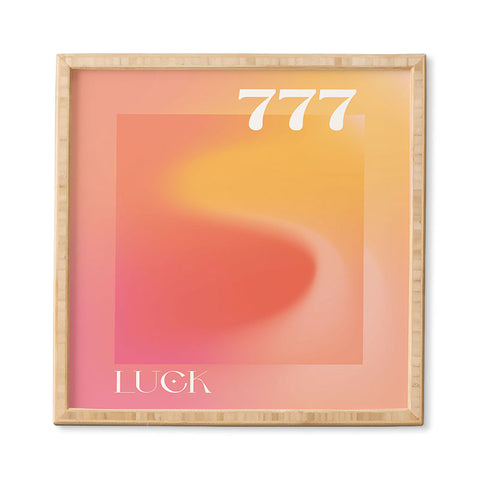 April Lane Art Gradient Angel Number 777 Framed Wall Art