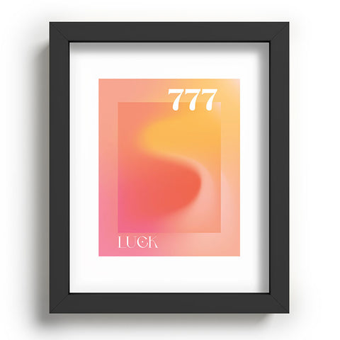 April Lane Art Gradient Angel Number 777 Recessed Framing Rectangle