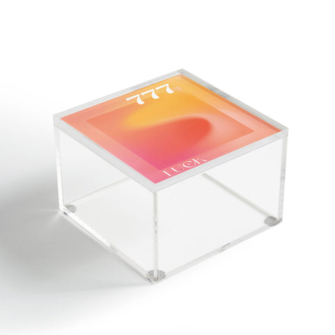 April Lane Art Gradient Angel Number 777 Acrylic Box