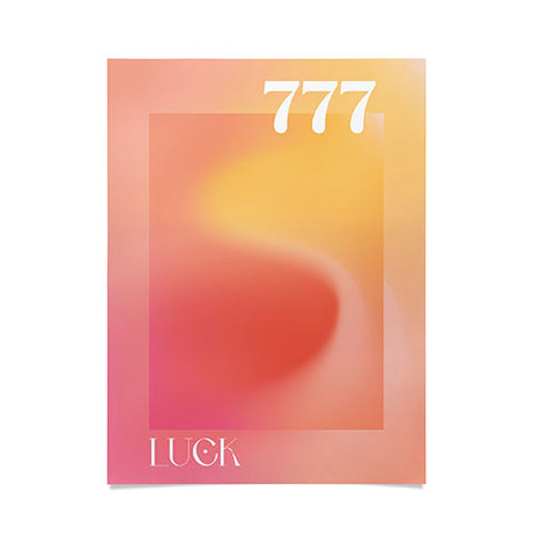 April Lane Art Gradient Angel Number 777 Poster